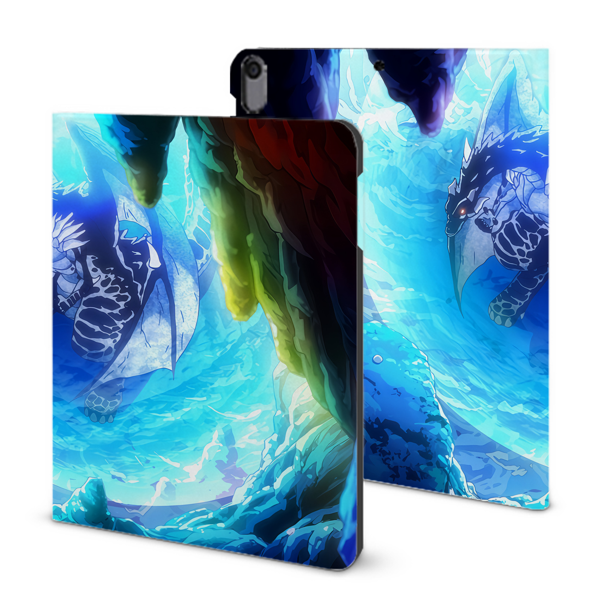 （画像用） 転スラ Regarding Reincarnated to Slime IPad ケース ブック型 PUレザー TPU 耐衝撃 軽量 薄型 ペン収納なし 全面保護 IPad 各モデル対応
